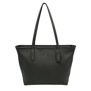 Coach Grey Pebbled Leather City Tote Bag F58846